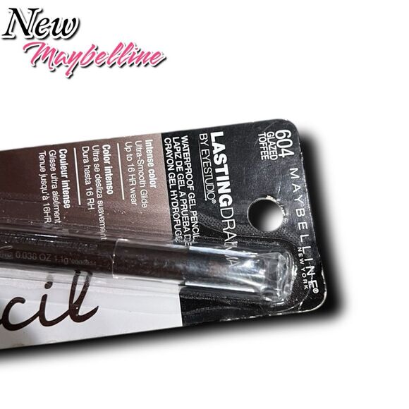 New Maybelline Lasting Drama Waterproof Gel Pencil – Glazed Toffee 604 - Picture 5 of 8